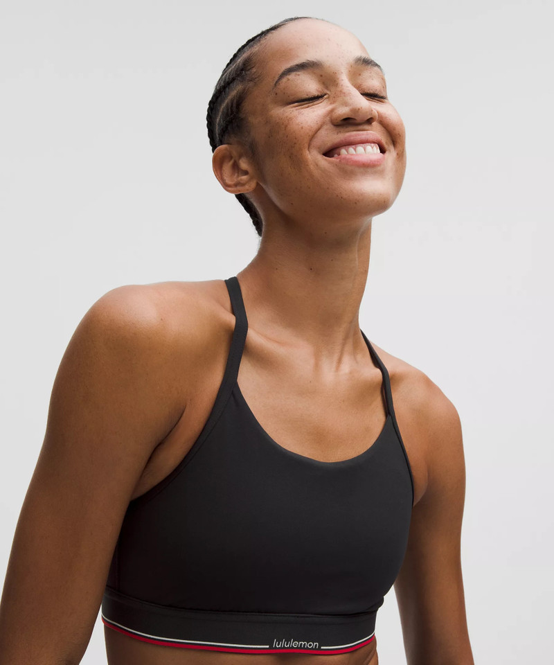 Flow Y Mid-Support Bra Logo *B/C Cup 4