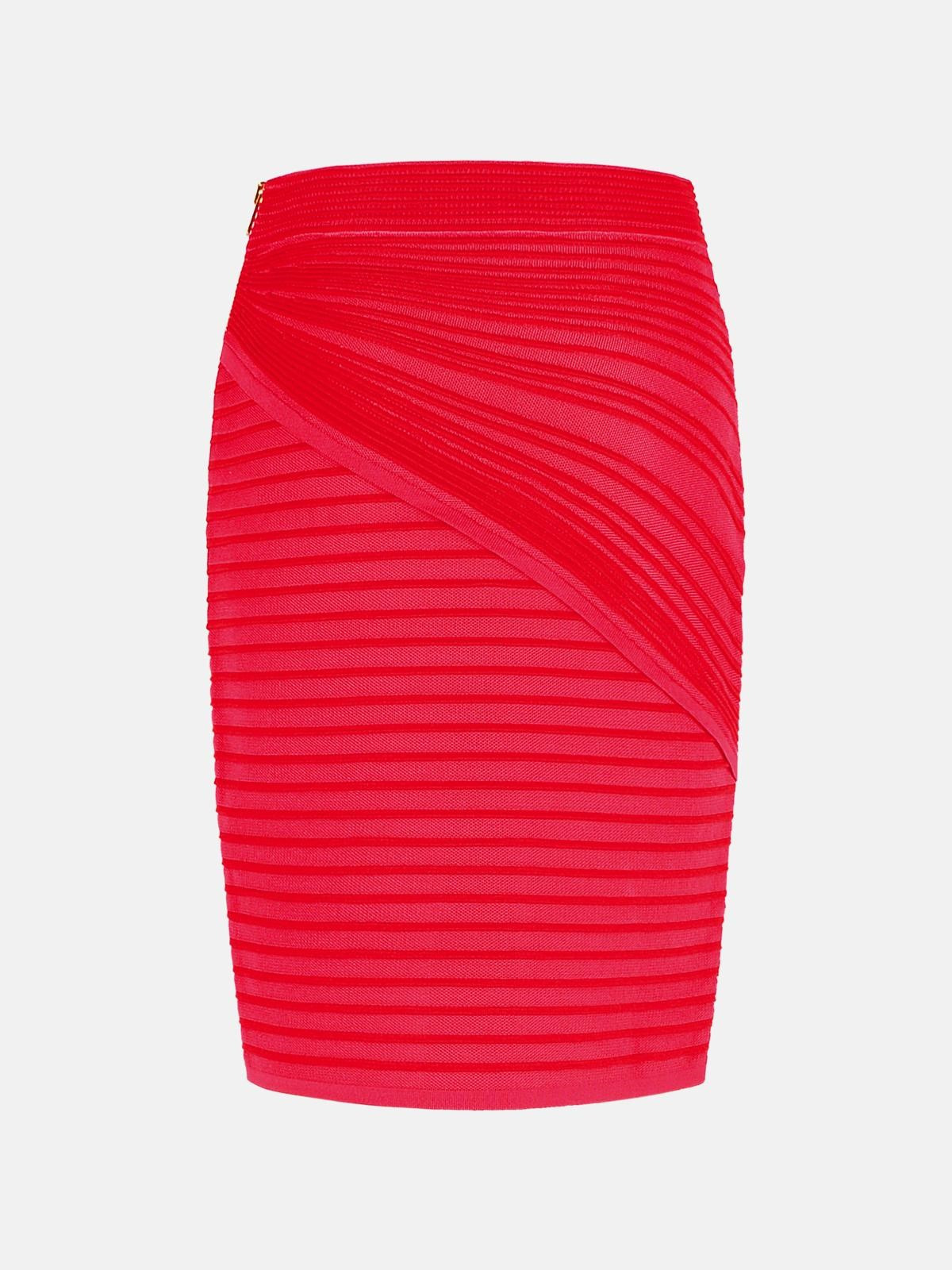 SKIRT IN FUCHSIA VISCOSE BLEND - 3