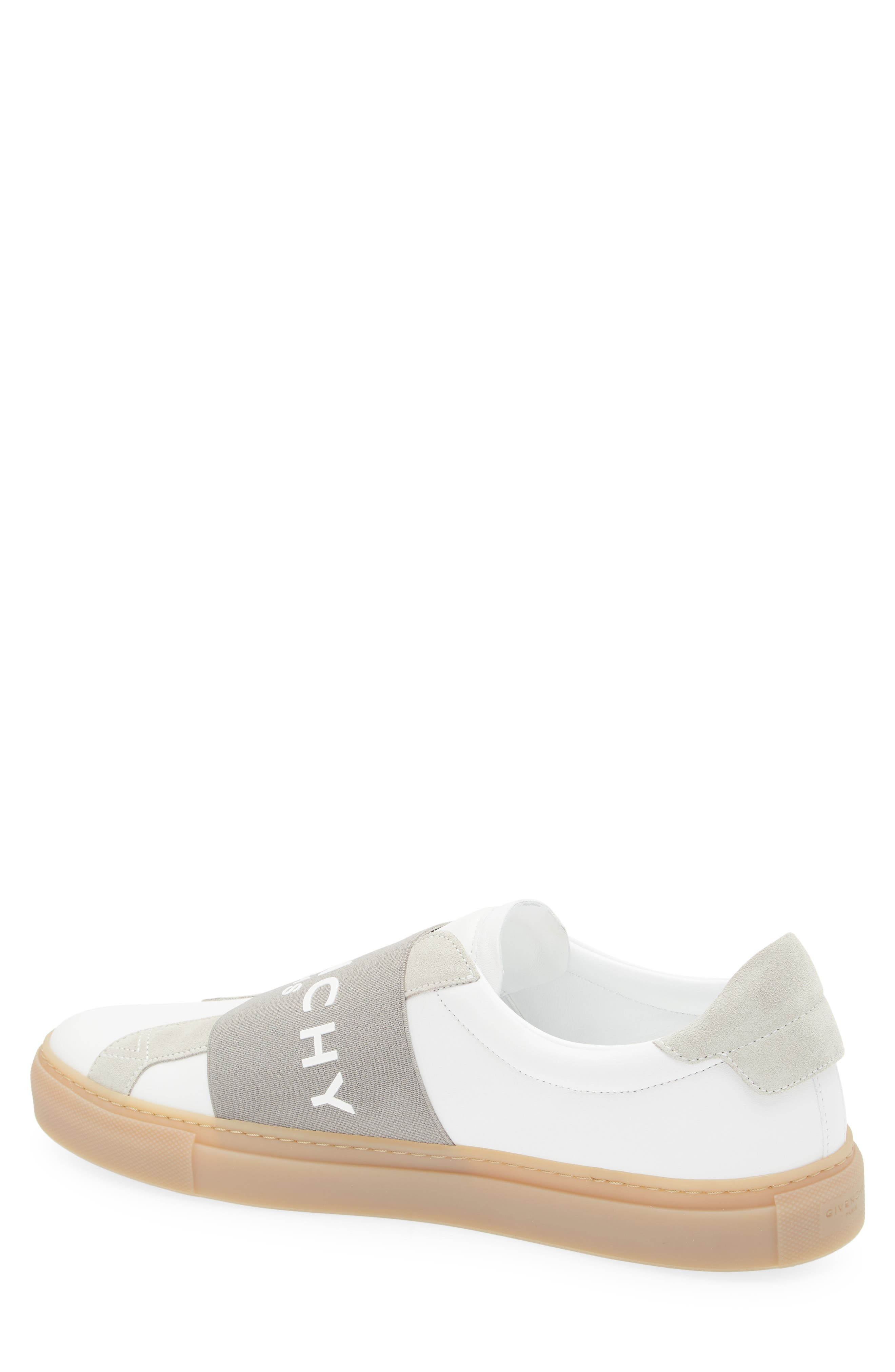 Givenchy Low Top Slip-On Sneaker in White/Grey at Nordstrom - 2