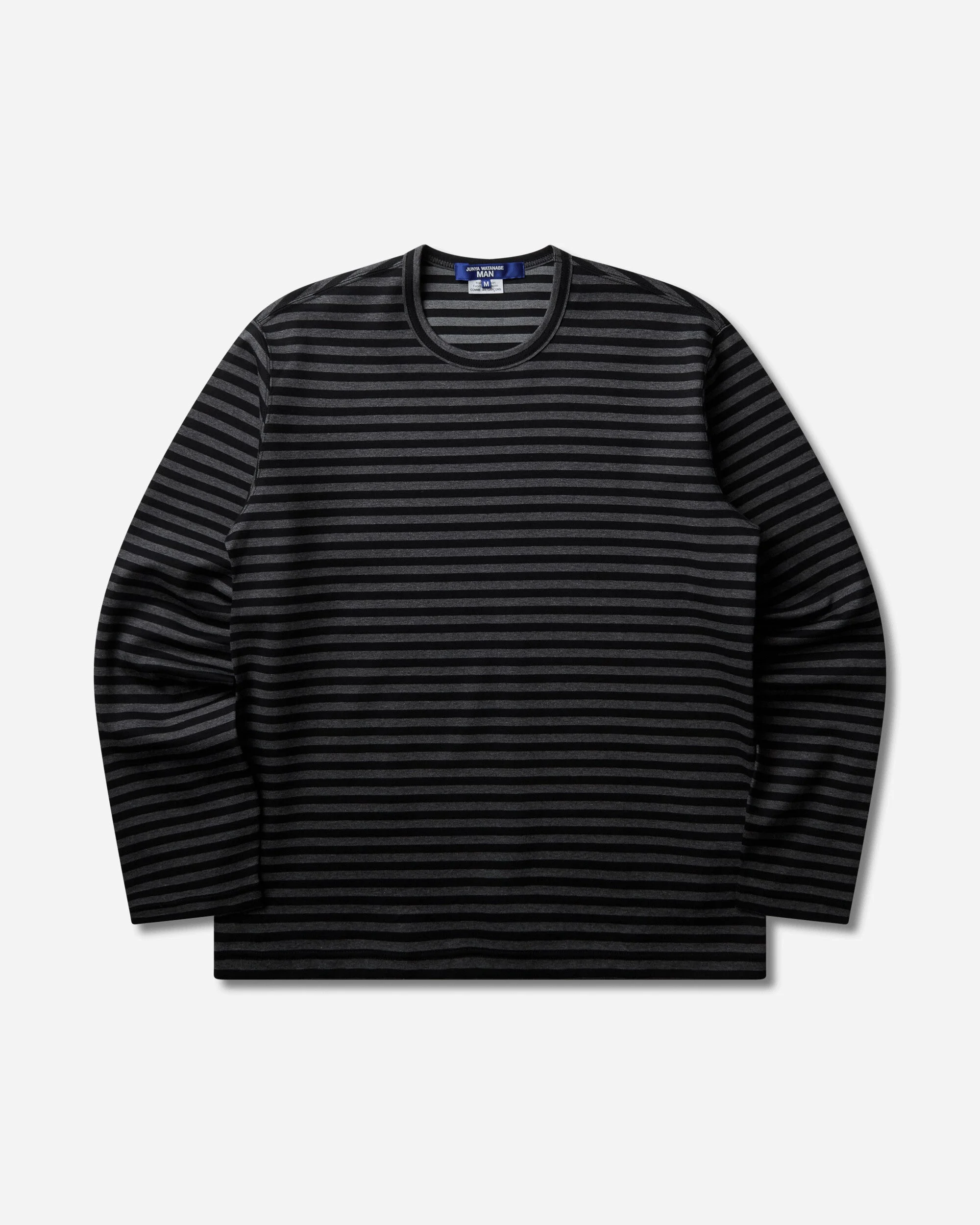 Men's Striped Longsleeve T-Shirt Black / Grey - 1