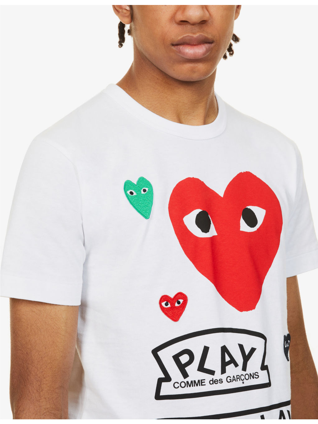 Hearts & Play logo-print cotton-jersey T-shirt - 5