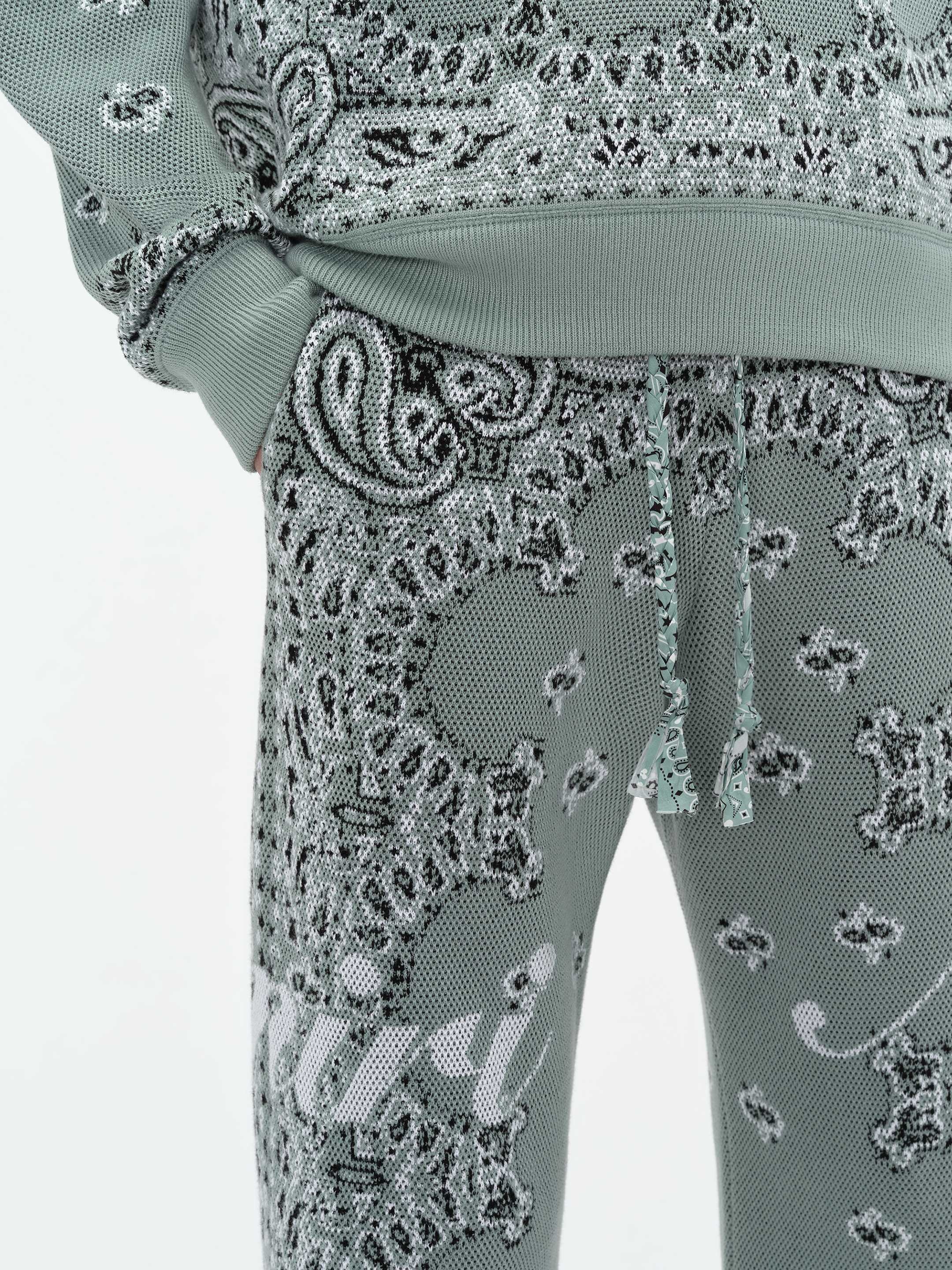 BANDANA KNIT KICK FLARE PANT - 6