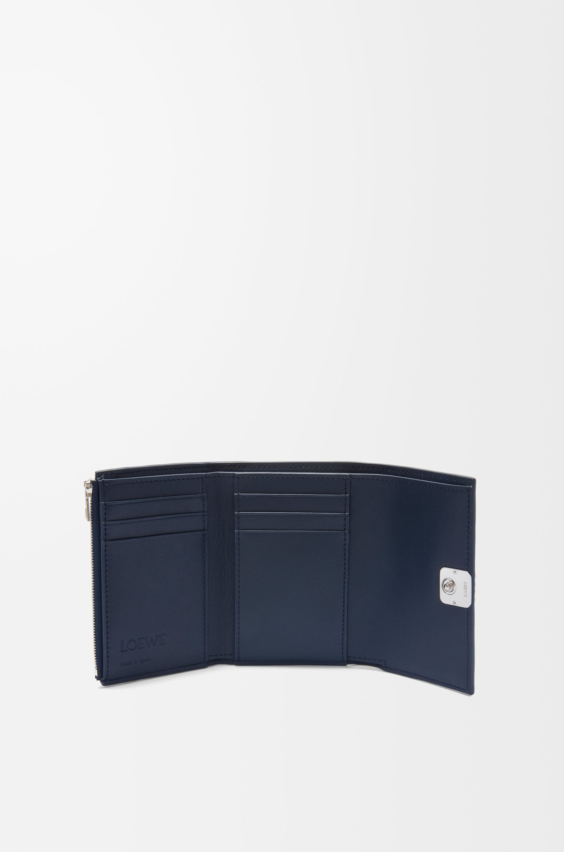 Puffer Anagram small vertical wallet in shiny nappa calfskin - 2