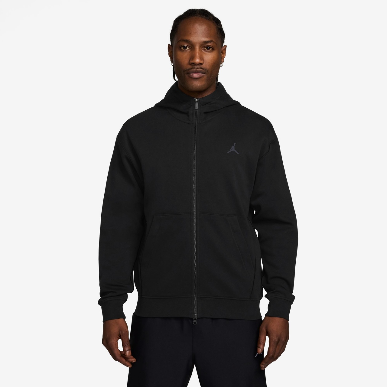 Jordan Mens Jordan Dri-FIT Sport Hoop Fleece Full Zip - 1