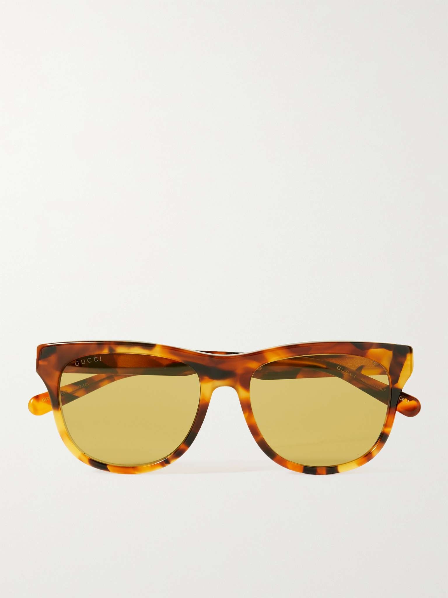 D-Frame Tortoiseshell Acetate Sunglasses - 1