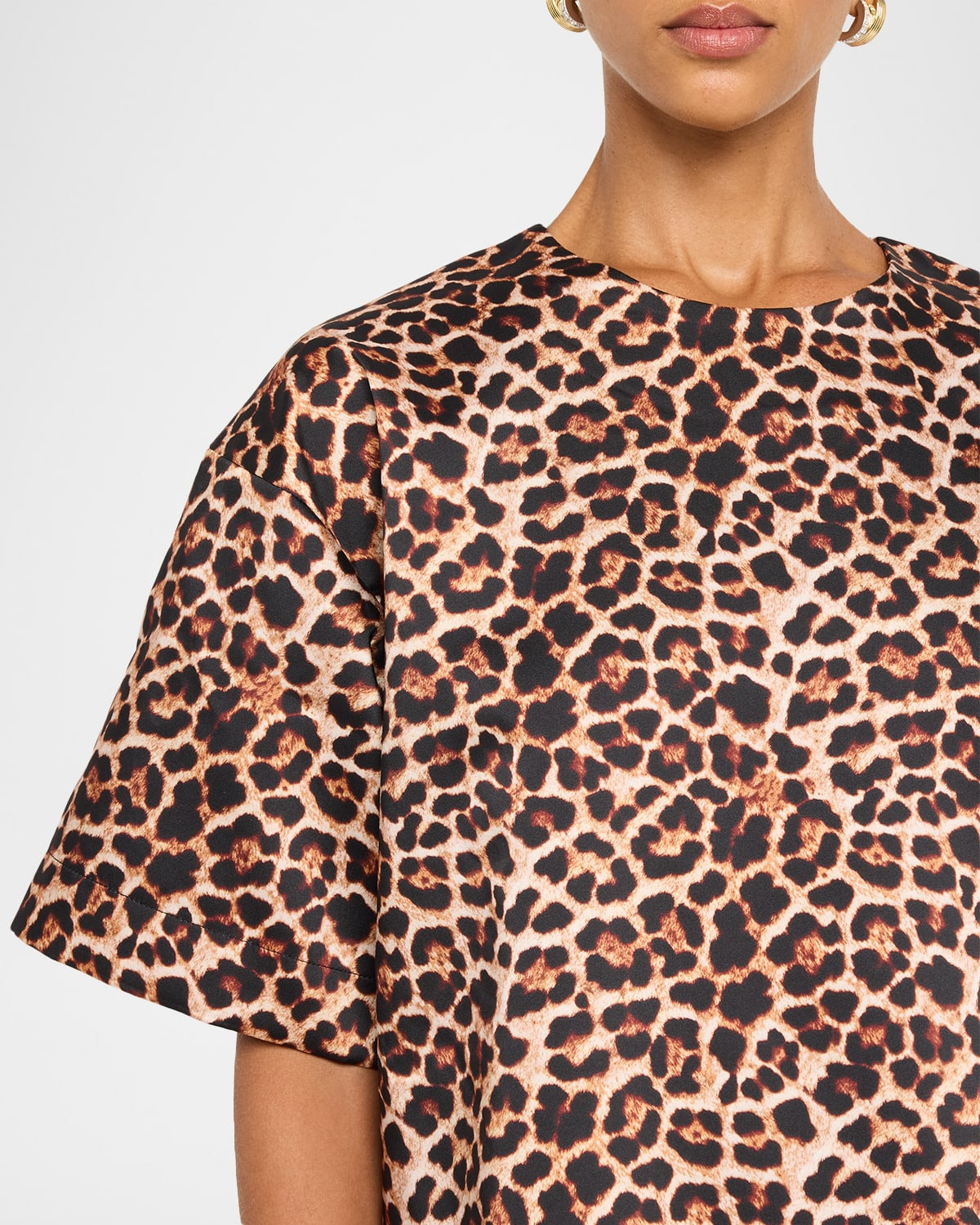 Leopard-Print T-Shirt Dress - 5
