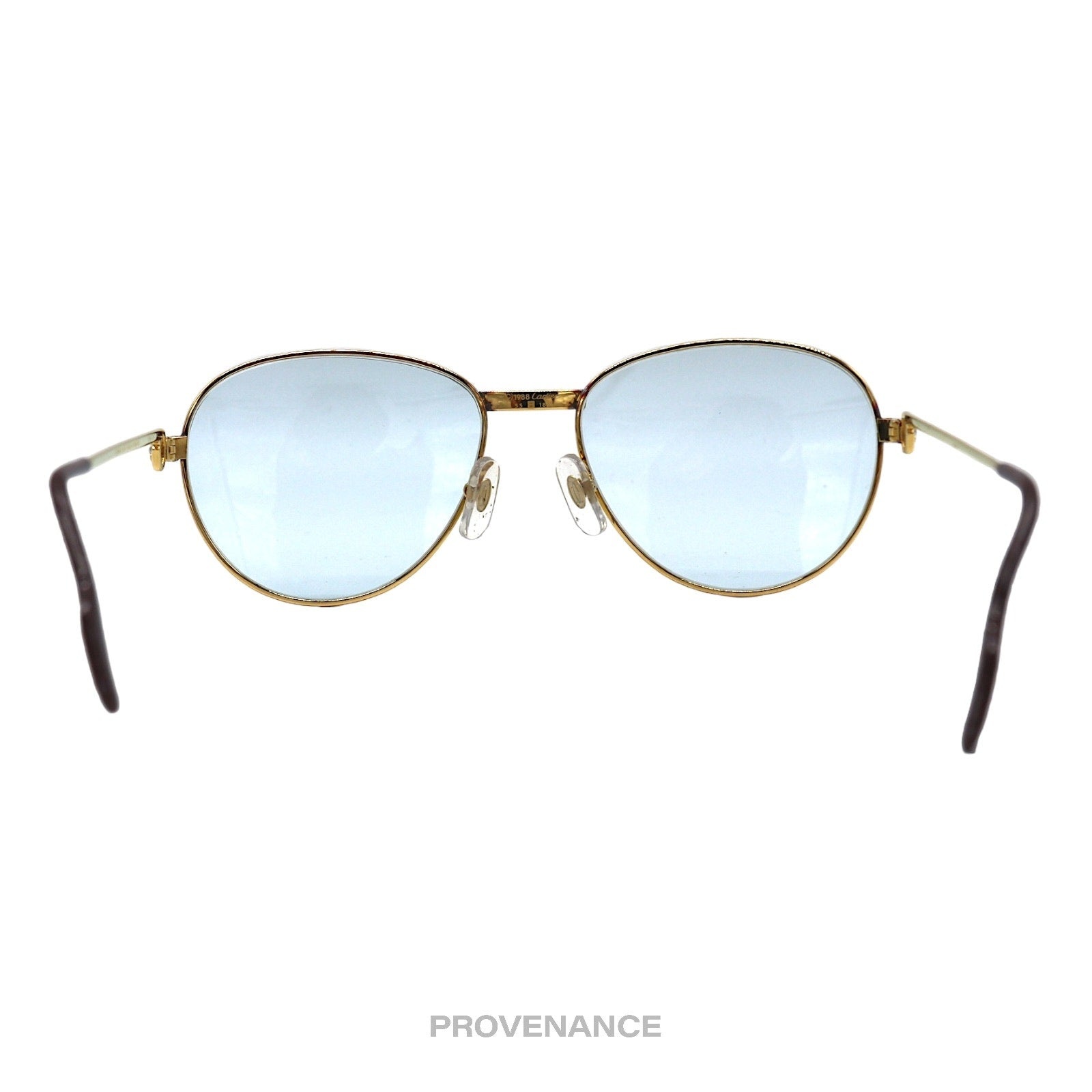 Cartier Saphir Vintage Sunglasses - Gold/Blue - 4
