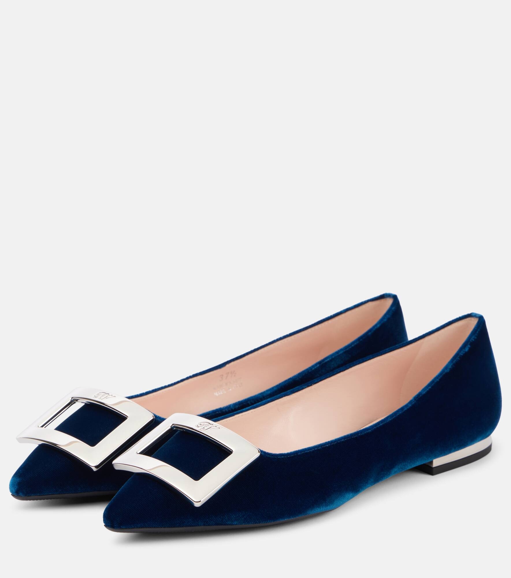 Velvet ballet flats - 4