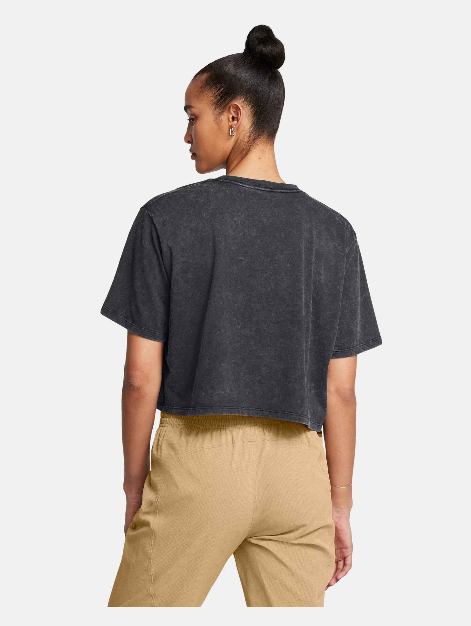 Women's UA Wash Logo Boxy Crop Short Sleeve - 4