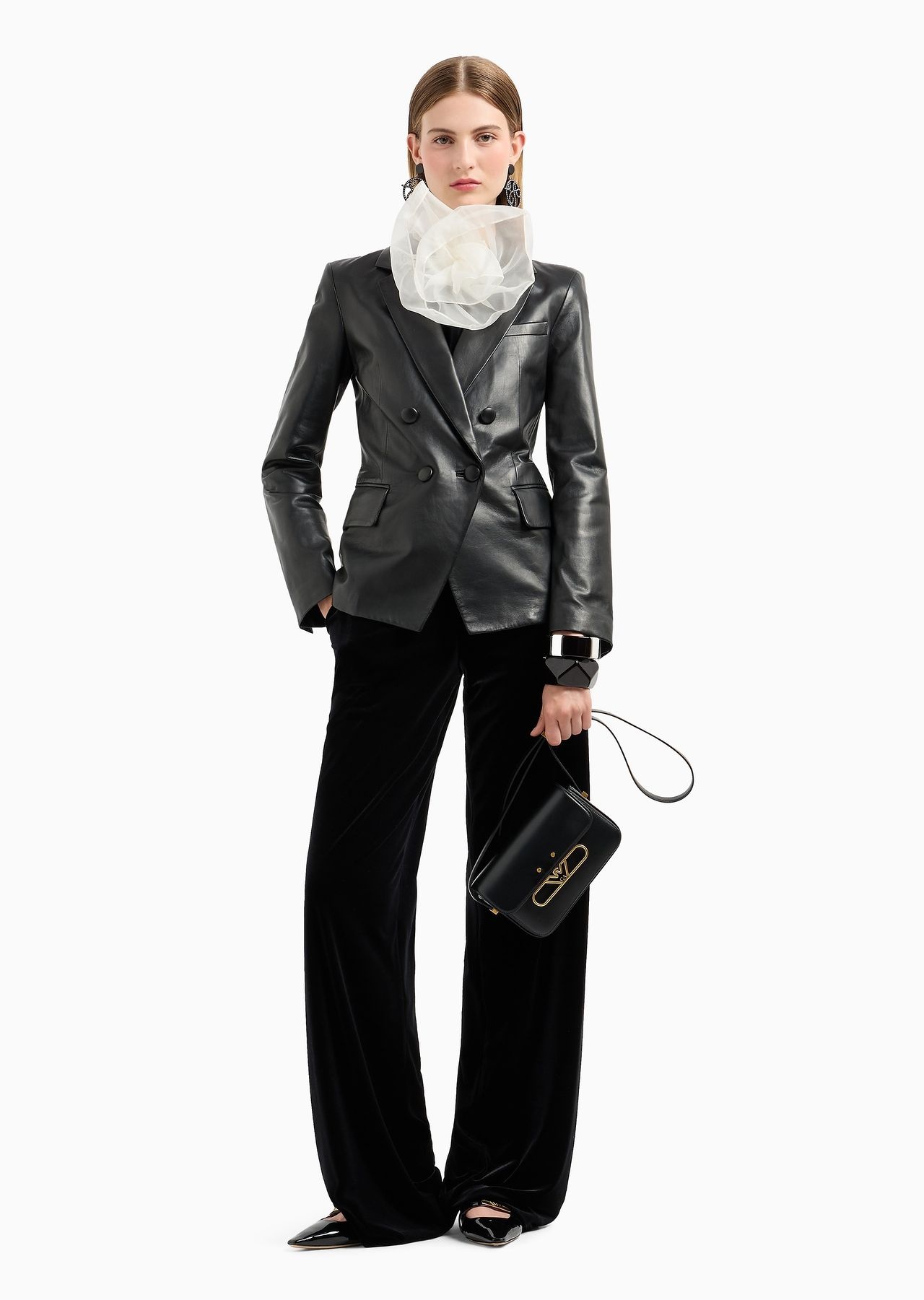 Glove-quality nappa lambskin double-breasted jacket - 4