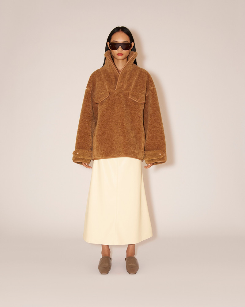 MONSINO - Oversized square-frame sunglasses - Brown 4