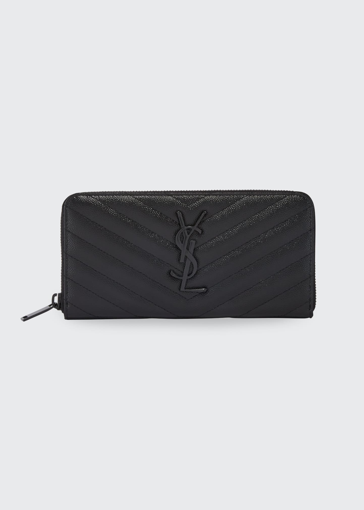 Saint Laurent Monogram Continental Wallet In Smooth Leather