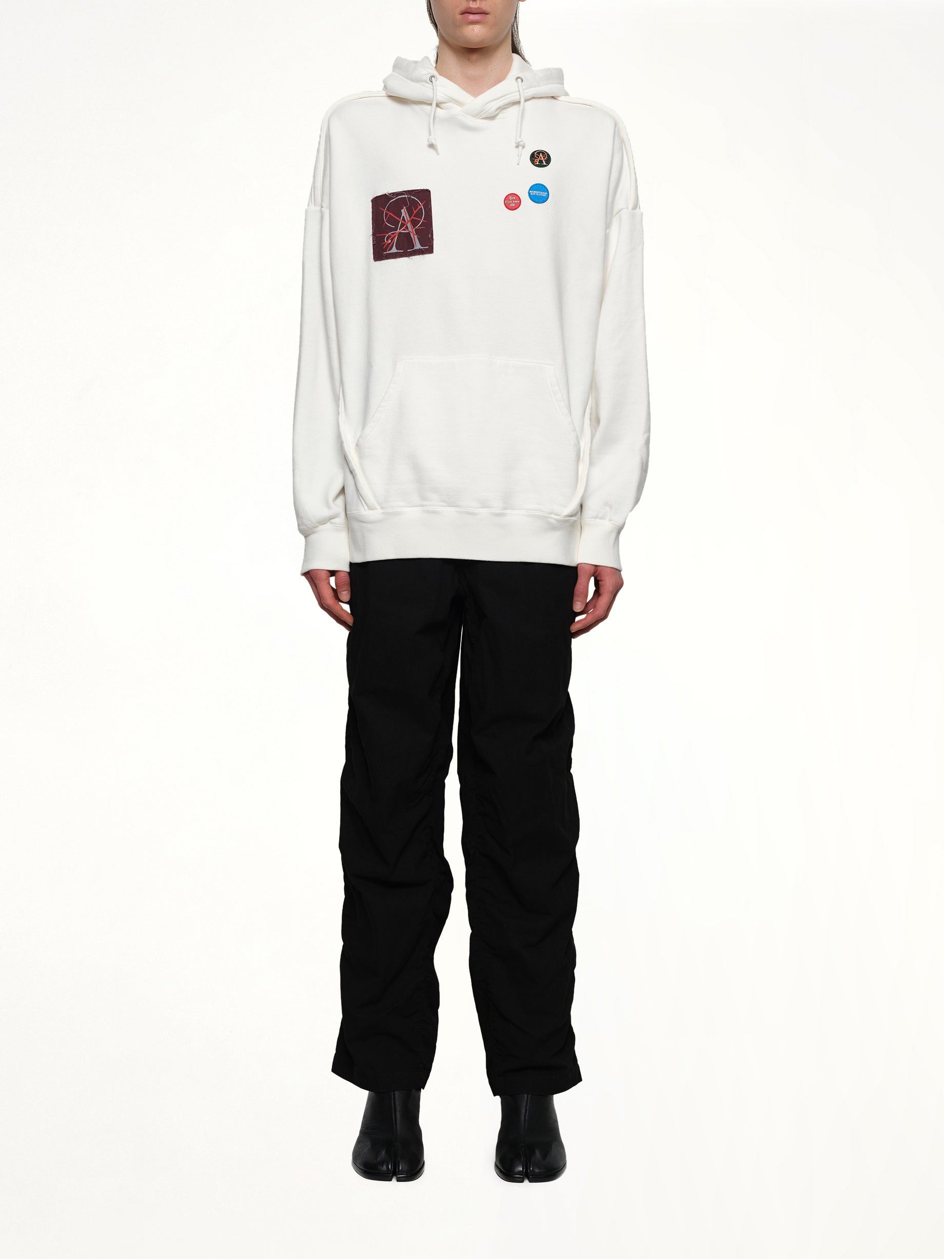 Patches Hoodie in White - 7