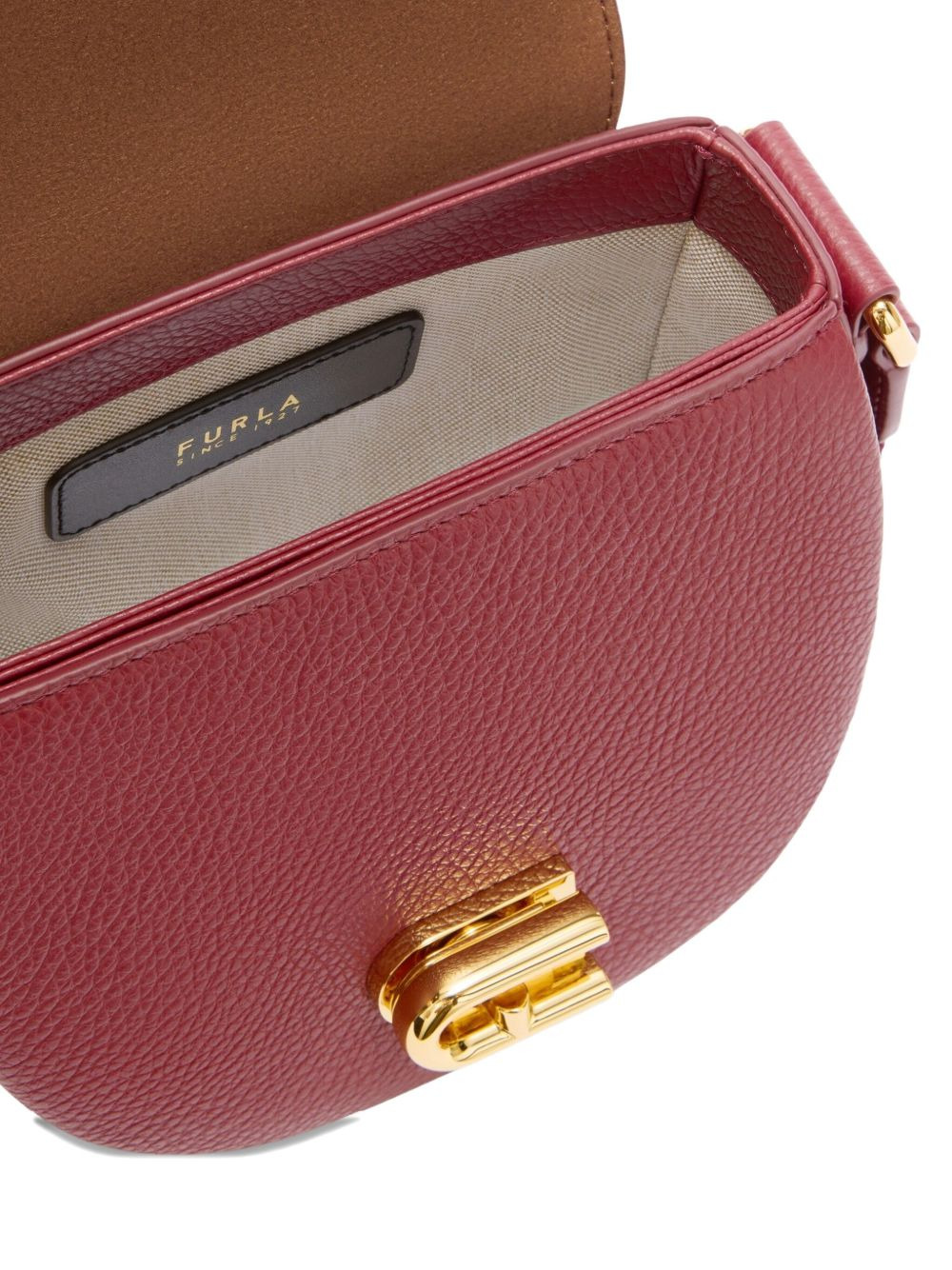 Lotus curved-flap cross body bag - 5