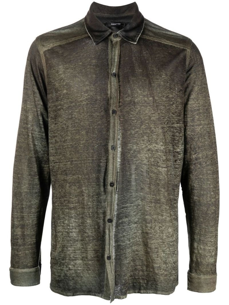 acid-wash button-up shirt 1