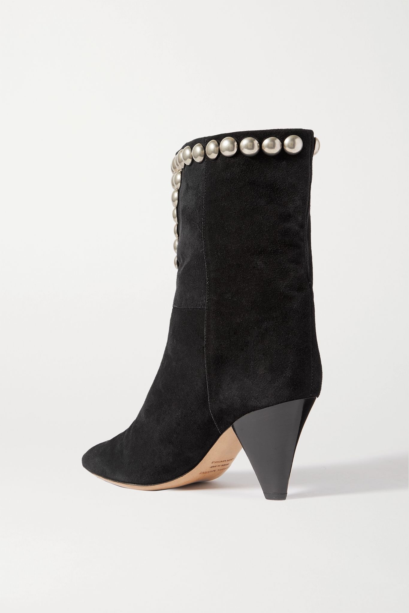 Lunee studded suede ankle boots - 3