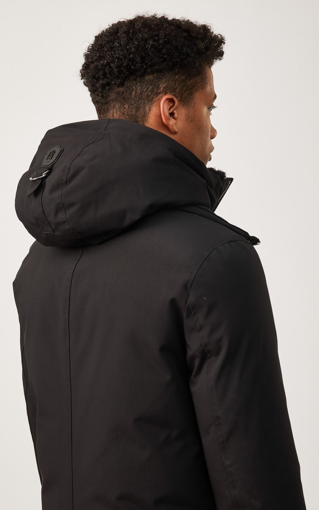 EDWARD down coat with removable hooded bib & silverfox fur - 9