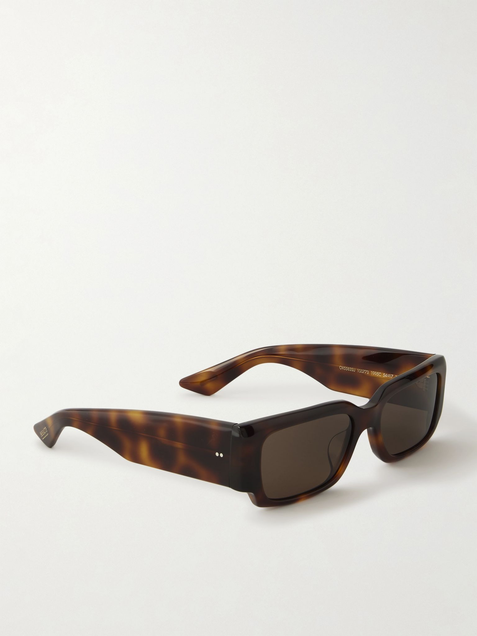 + KHAITE 1995c square-frame acetate sunglasses Brown - 3