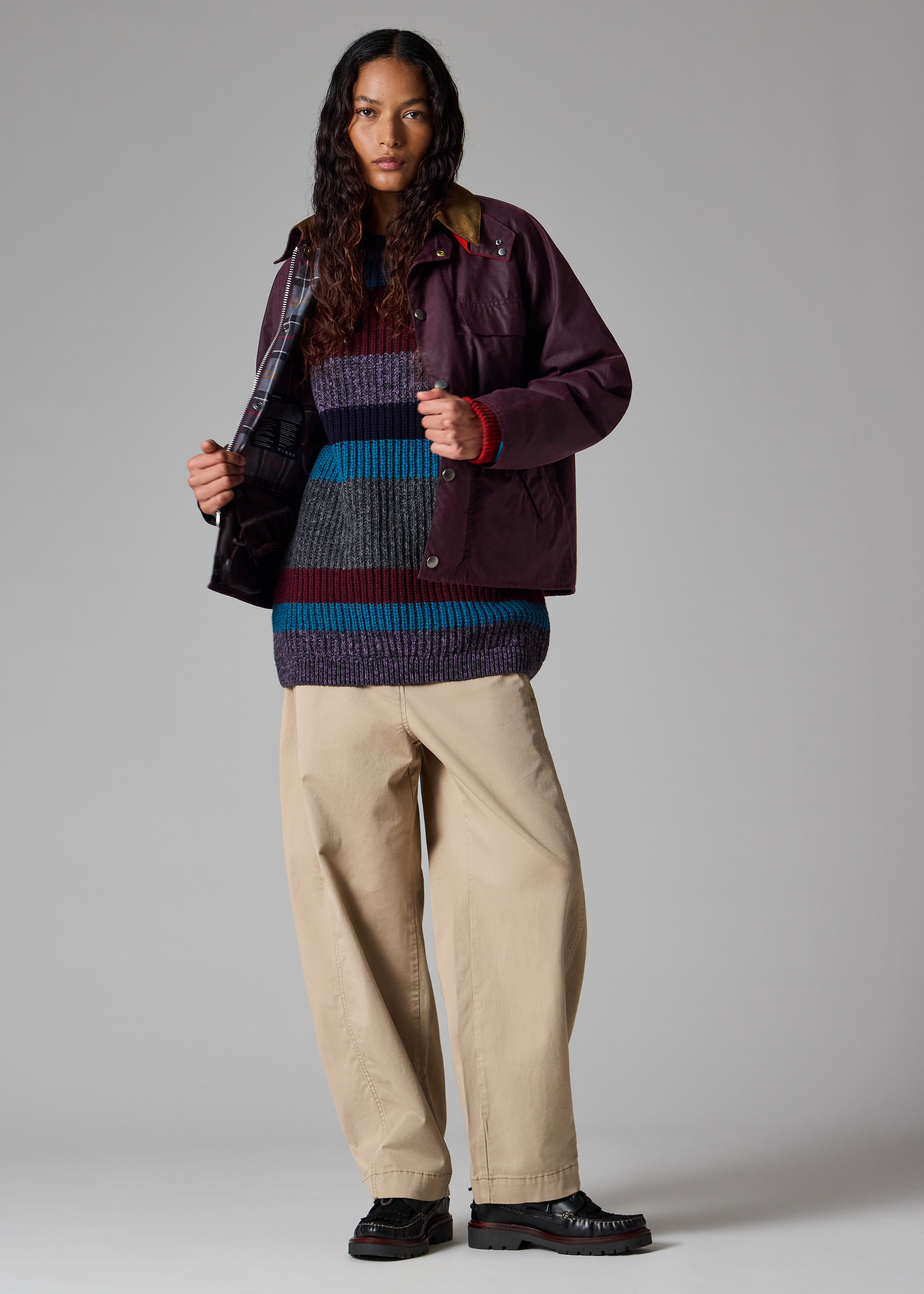 Paul Smith loves Barbour - Grape Transport Wax Jacket - 7