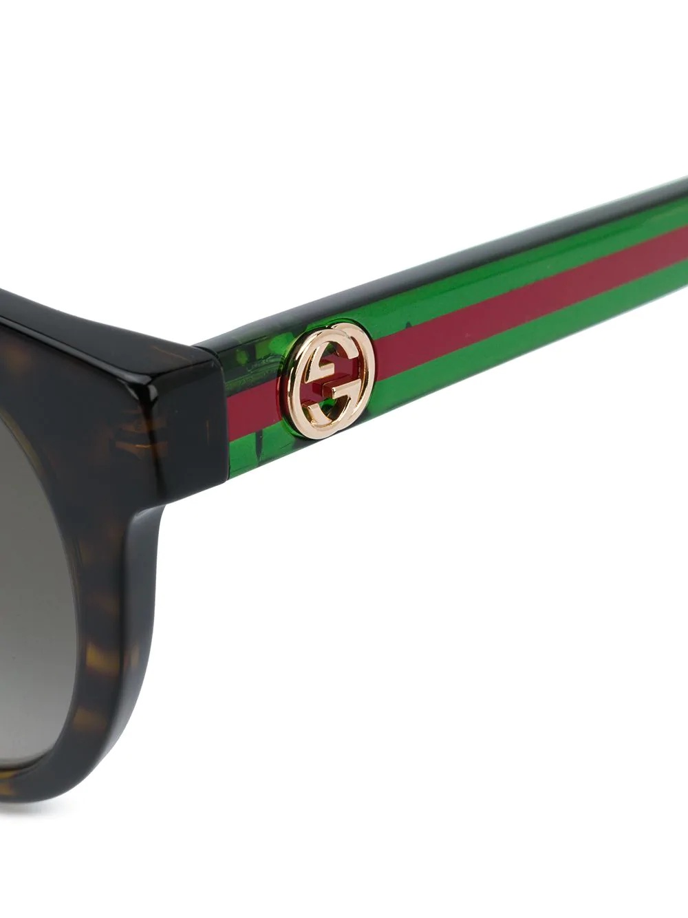 signature Web-stripe tortoiseshell sunglasses - 3