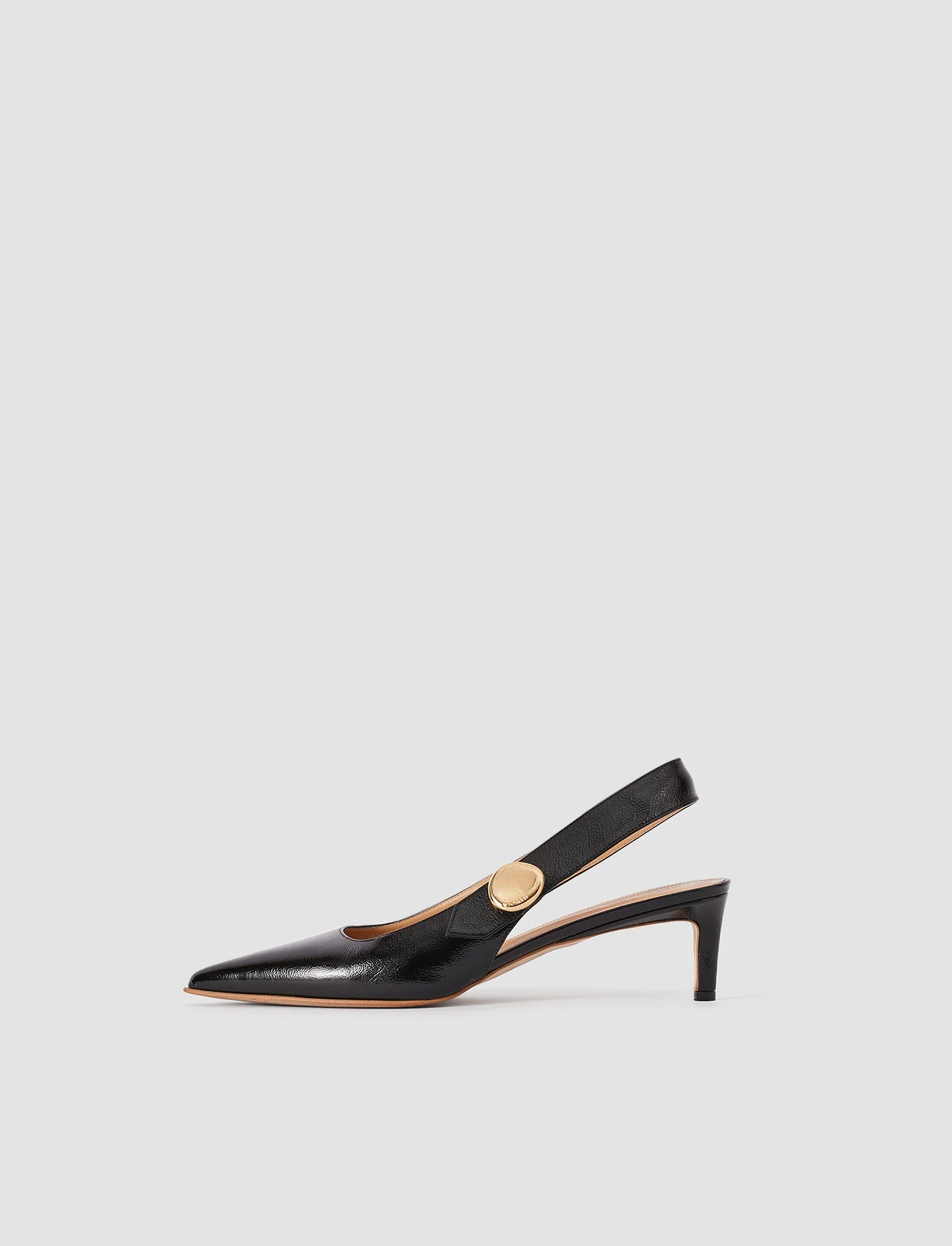 Cleo Patent Leather Slingbacks - 1