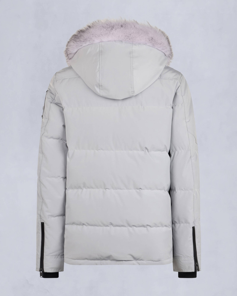 ONYX ROUND ISLAND SHEARLING TRIM JACKET 6