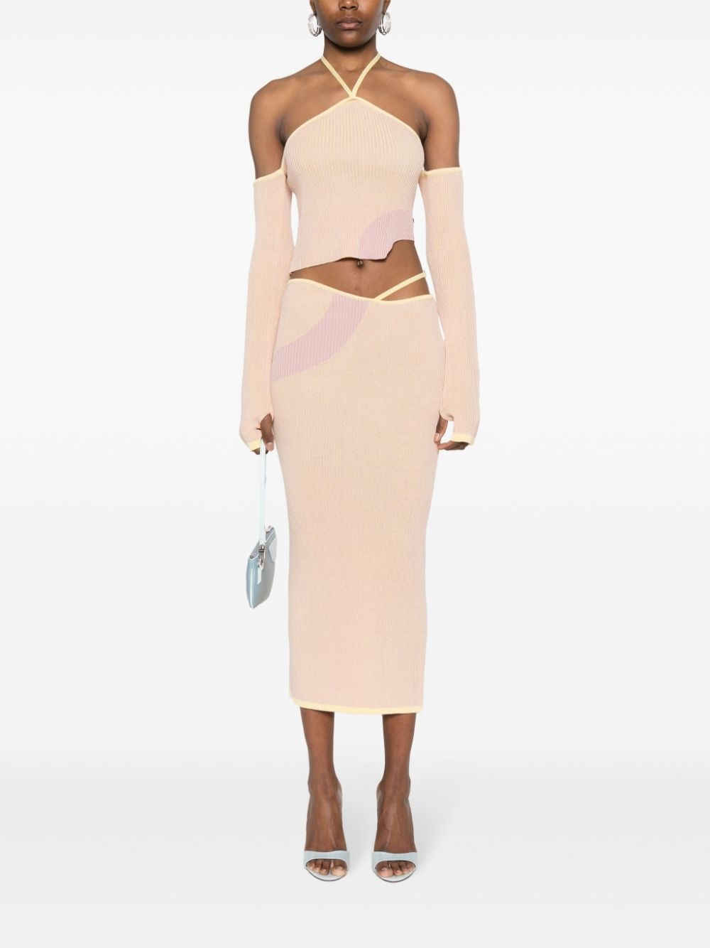 Comma asymmetric ribbed top - 2