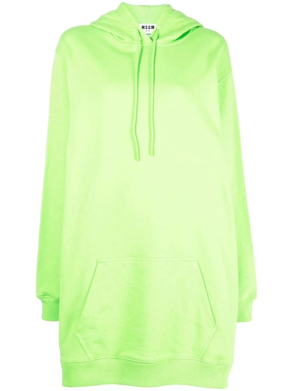 logo-print hooded jumper dress - 1