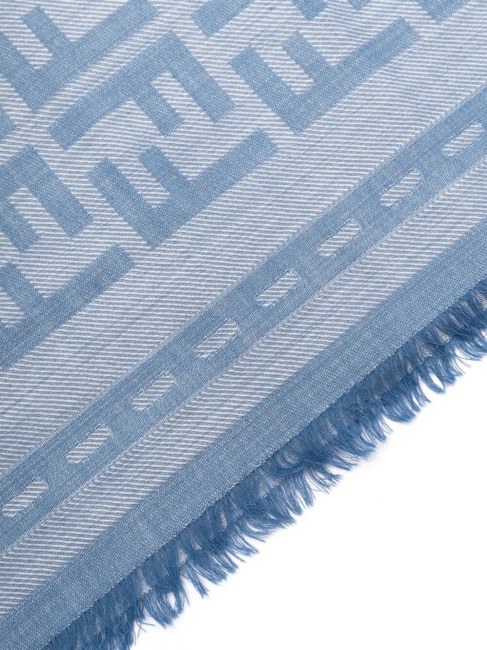 Fendi Women Ultra-Lightweight Wool Ff Shawl - 3