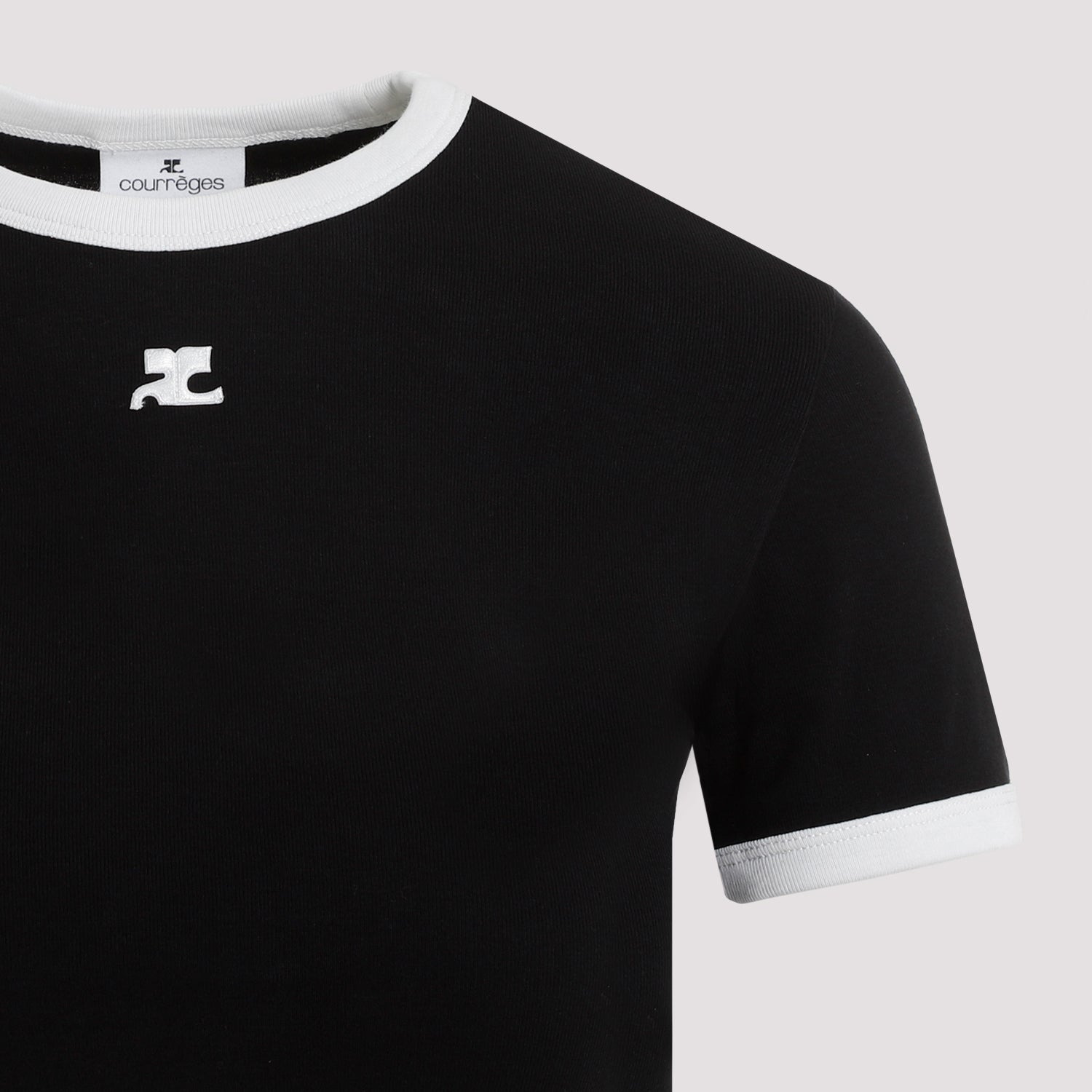 Courreges Bumpy Contrast T-Shirt Reedition Women - 3