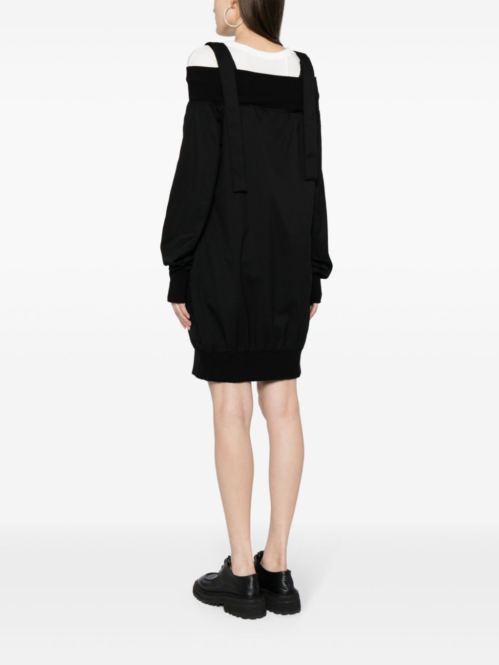 square-neck cady midi dress - 5