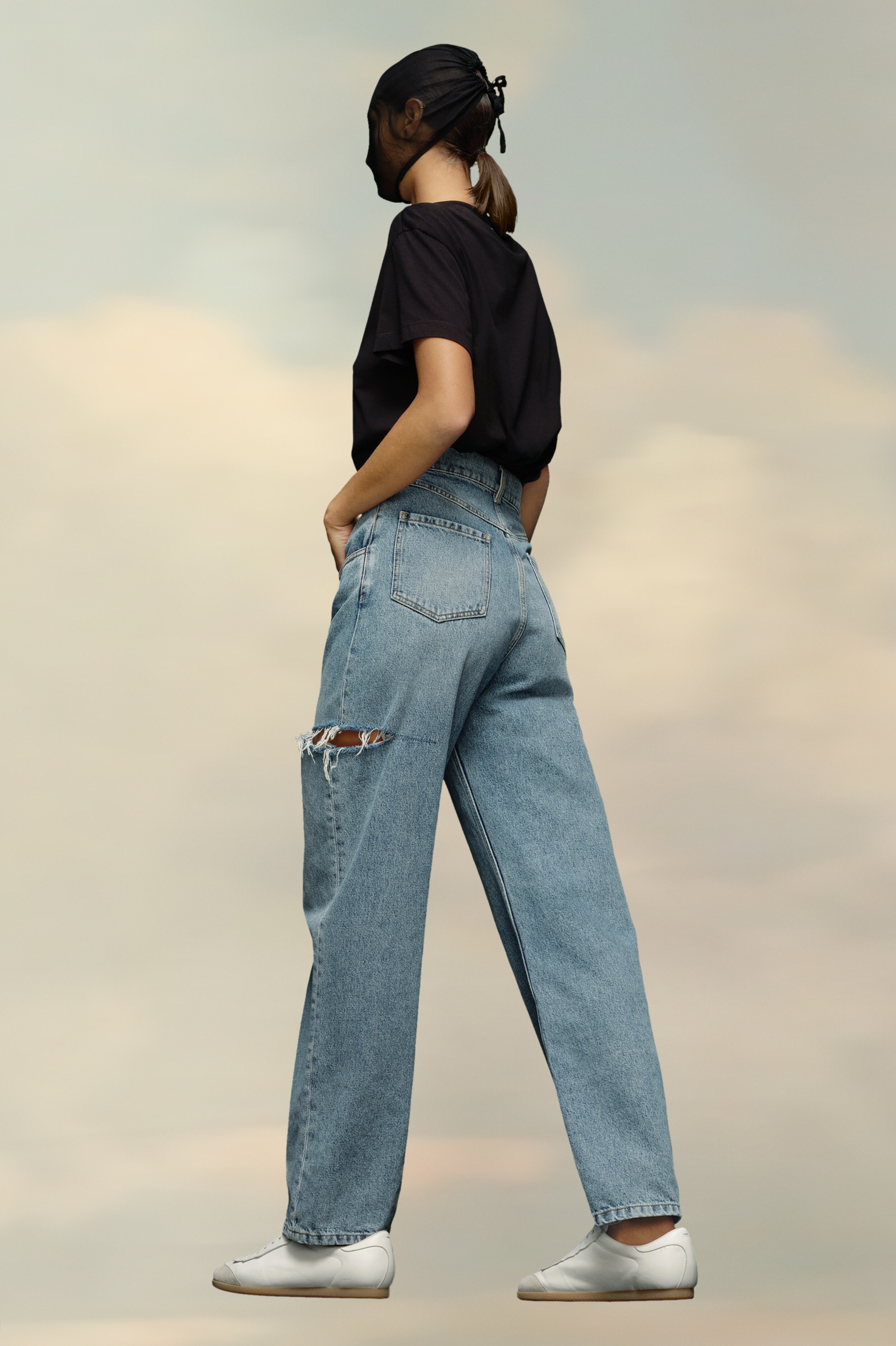 Maison Margiela Denim Jeans with Slash Details | Shopbop