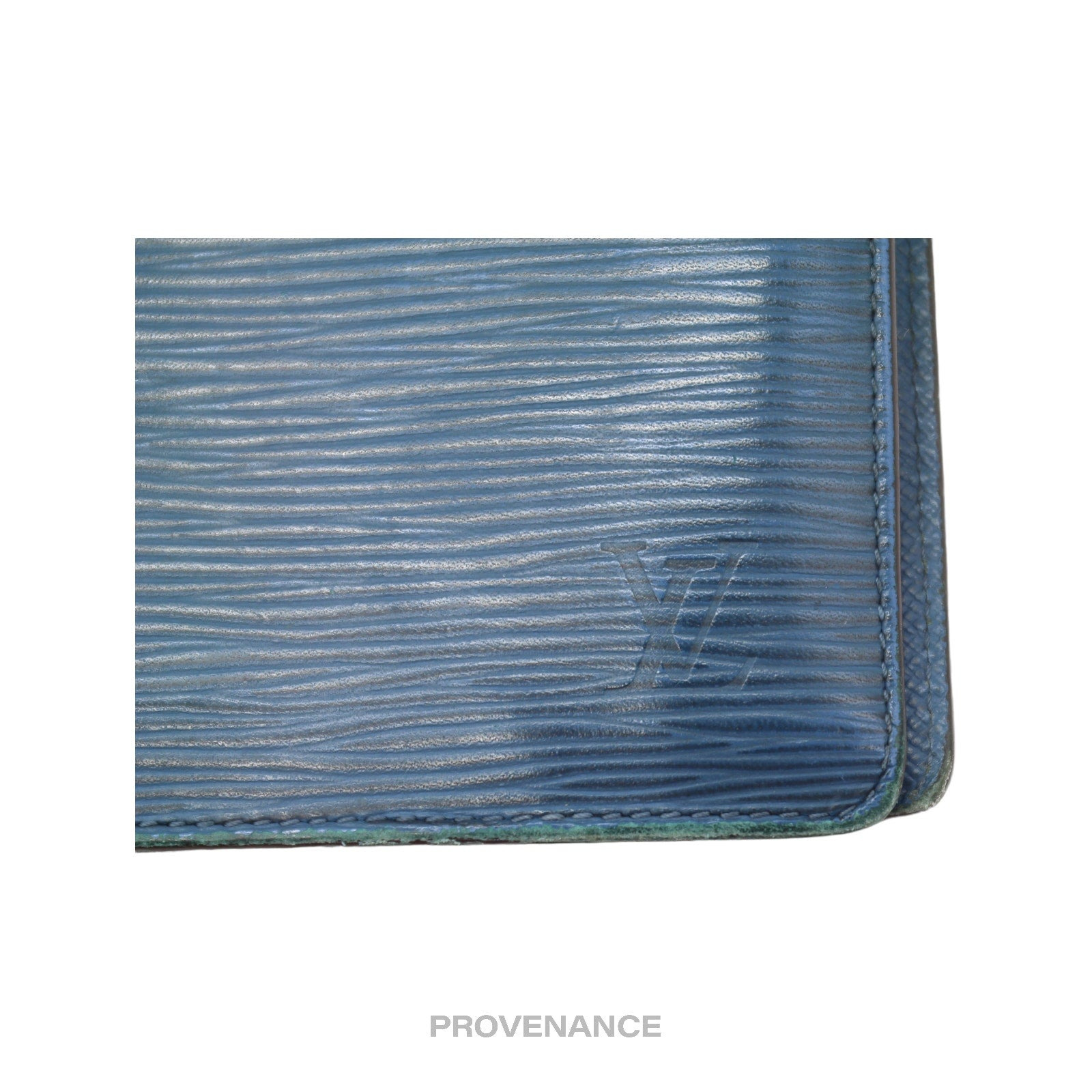 Louis Vuitton Brazza Long Wallet - Blue Epi Leather - 6