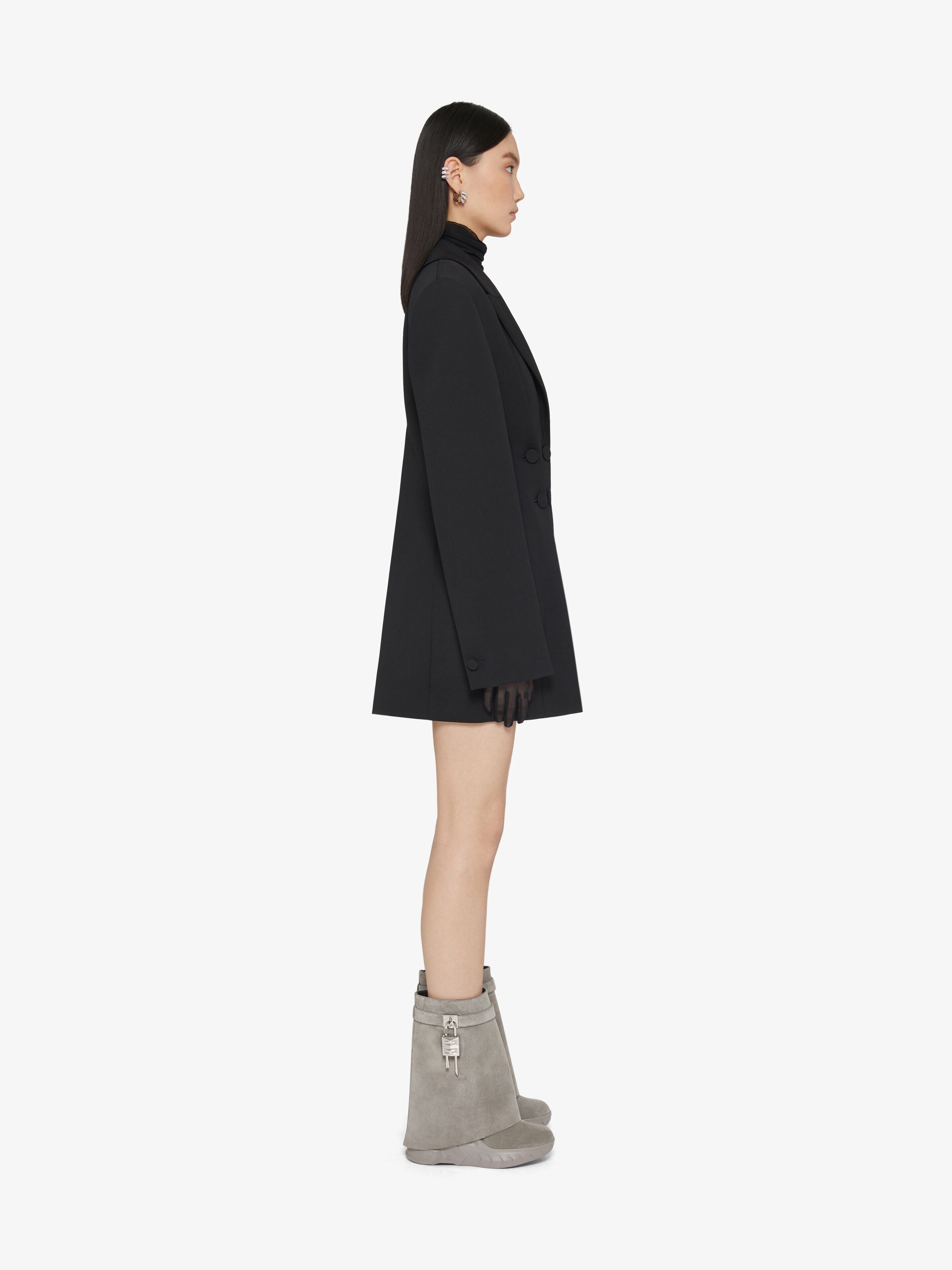 SHARK LOCK BIKER ANKLE BOOTS IN SUEDE - 2