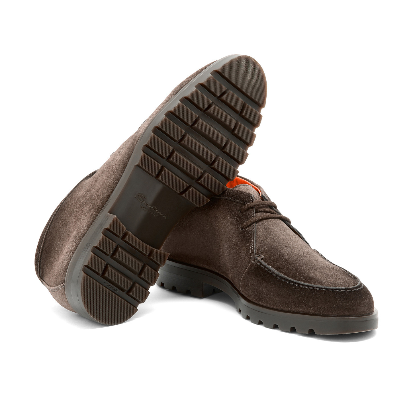 Men's dark brown suede desert boot - 3
