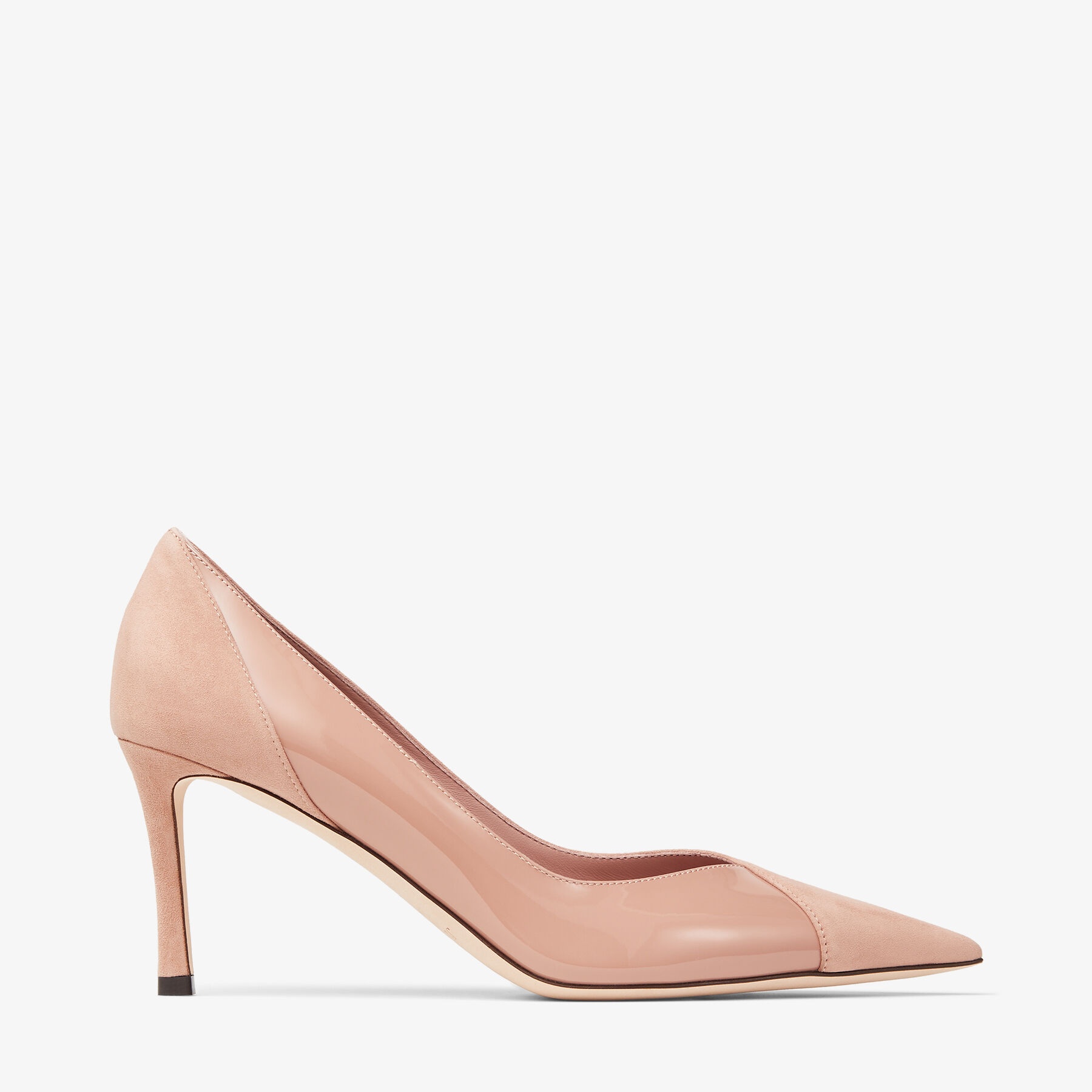 Cass 75
Ballet Pink Suede and Patent Pumps - 1