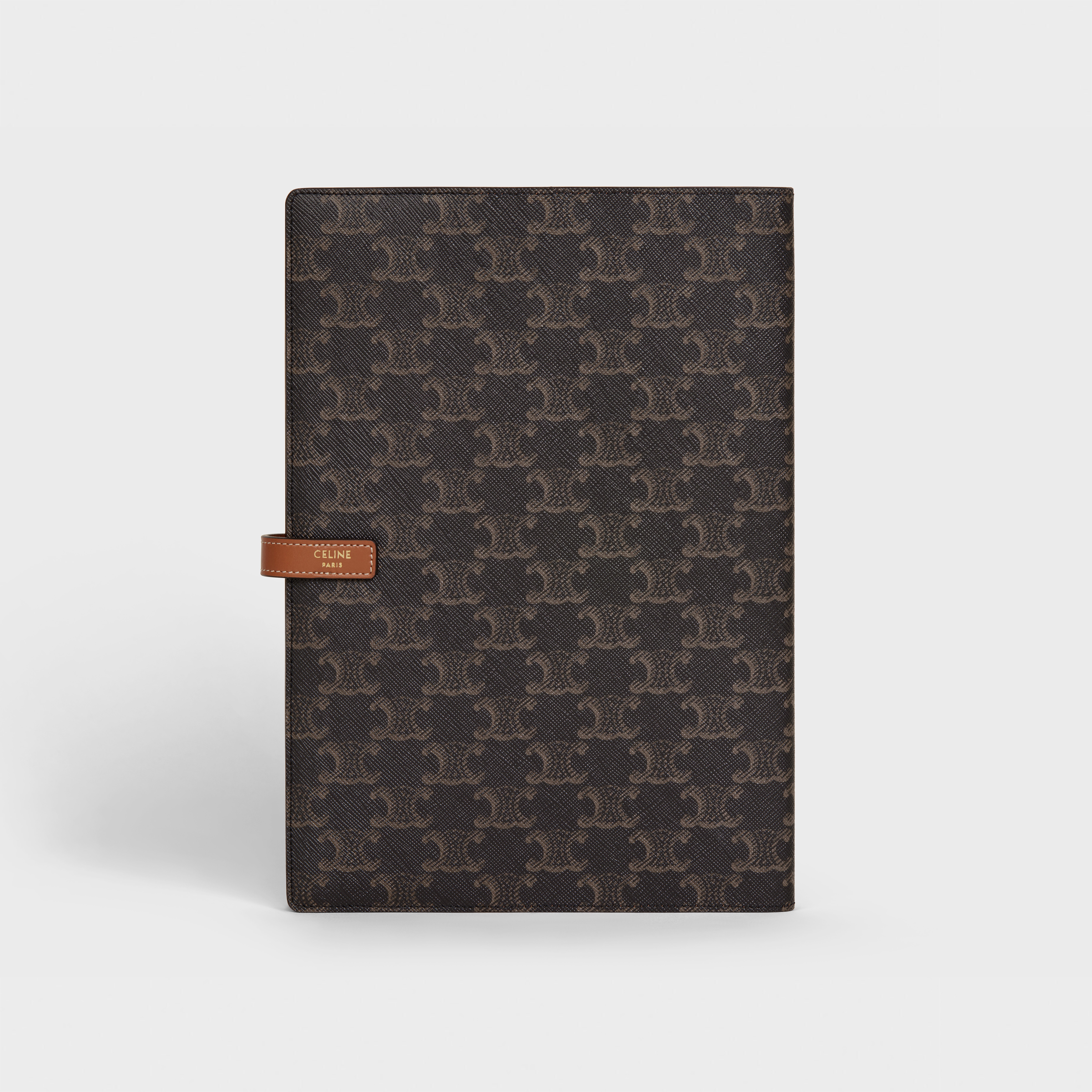 Large notebook cover in triomphe canvas and calfskin - 3