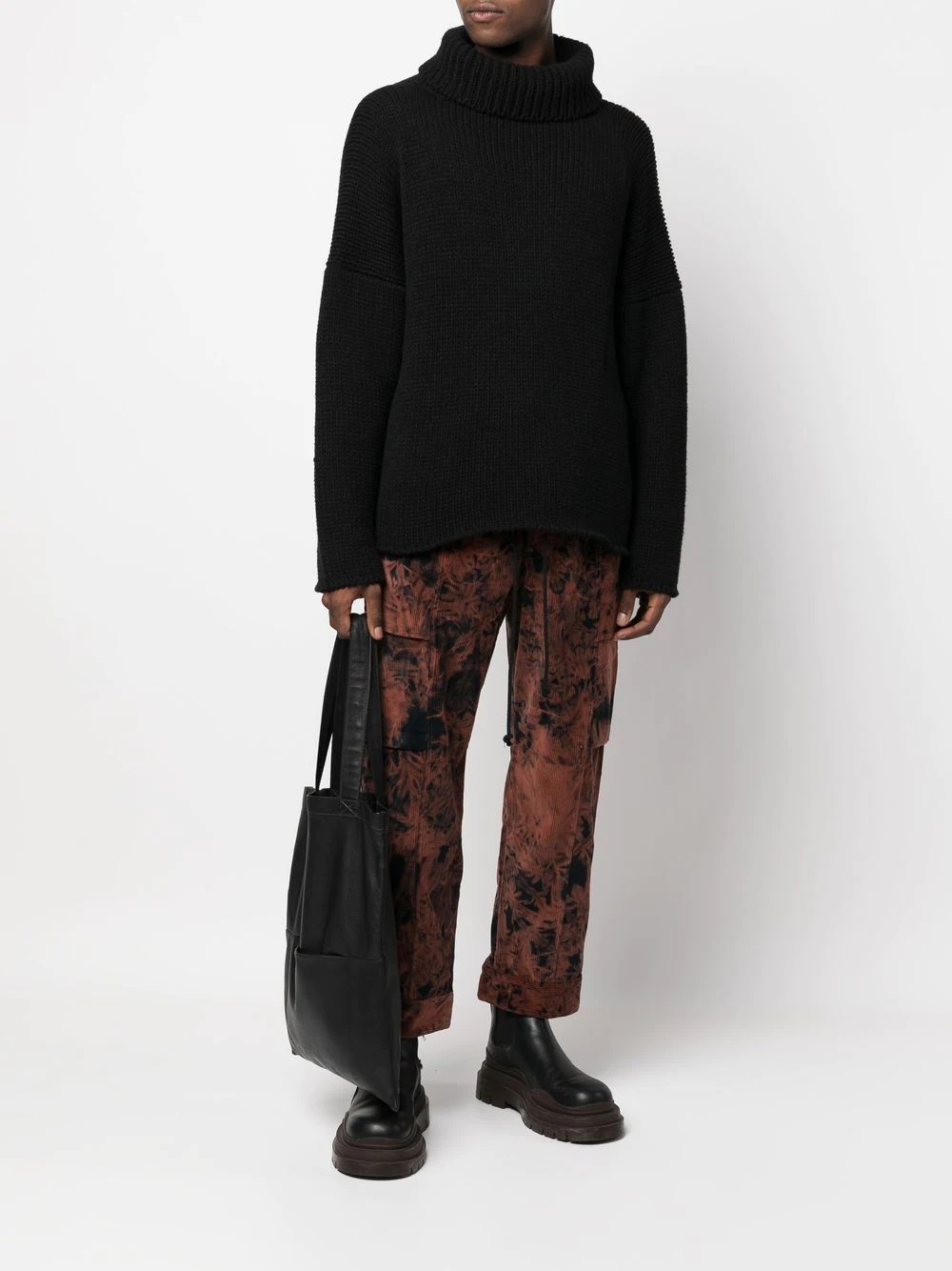 bleached tapered trousers - 2