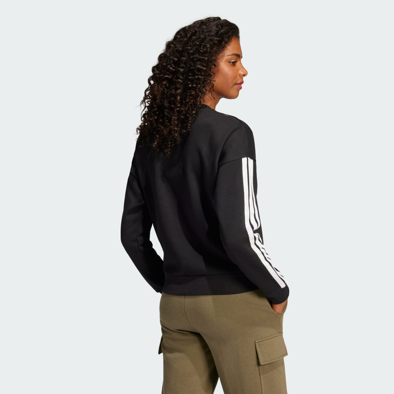 Essentials 3-Stripes Fleece Sweatshirt 3