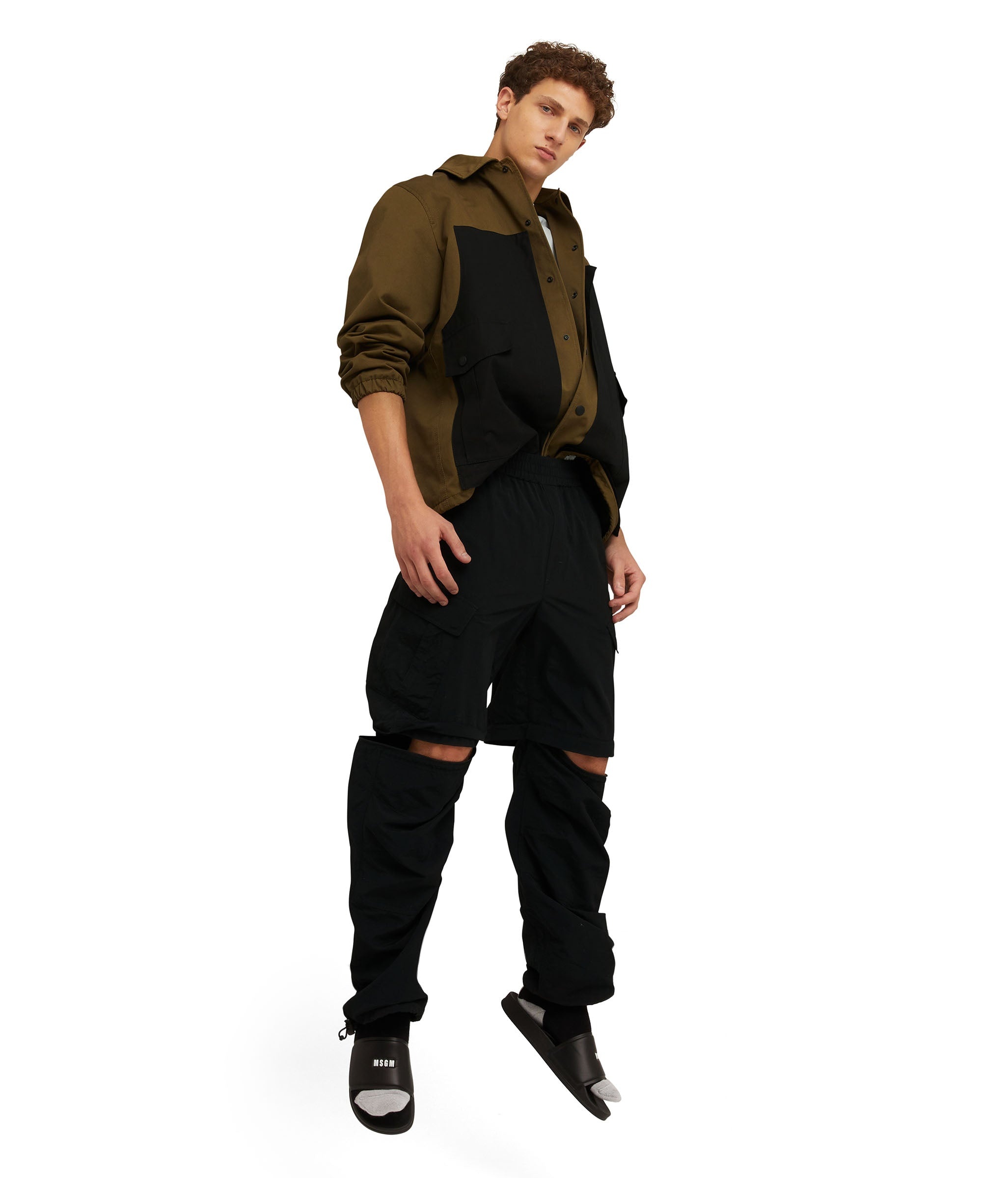 Colorblock cotton worker jacket - 5