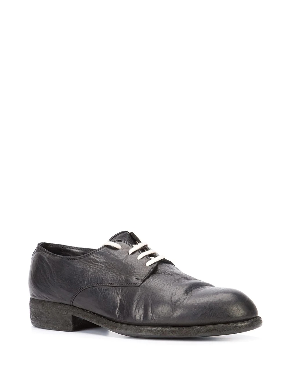 contrast lace-up derby shoes - 2