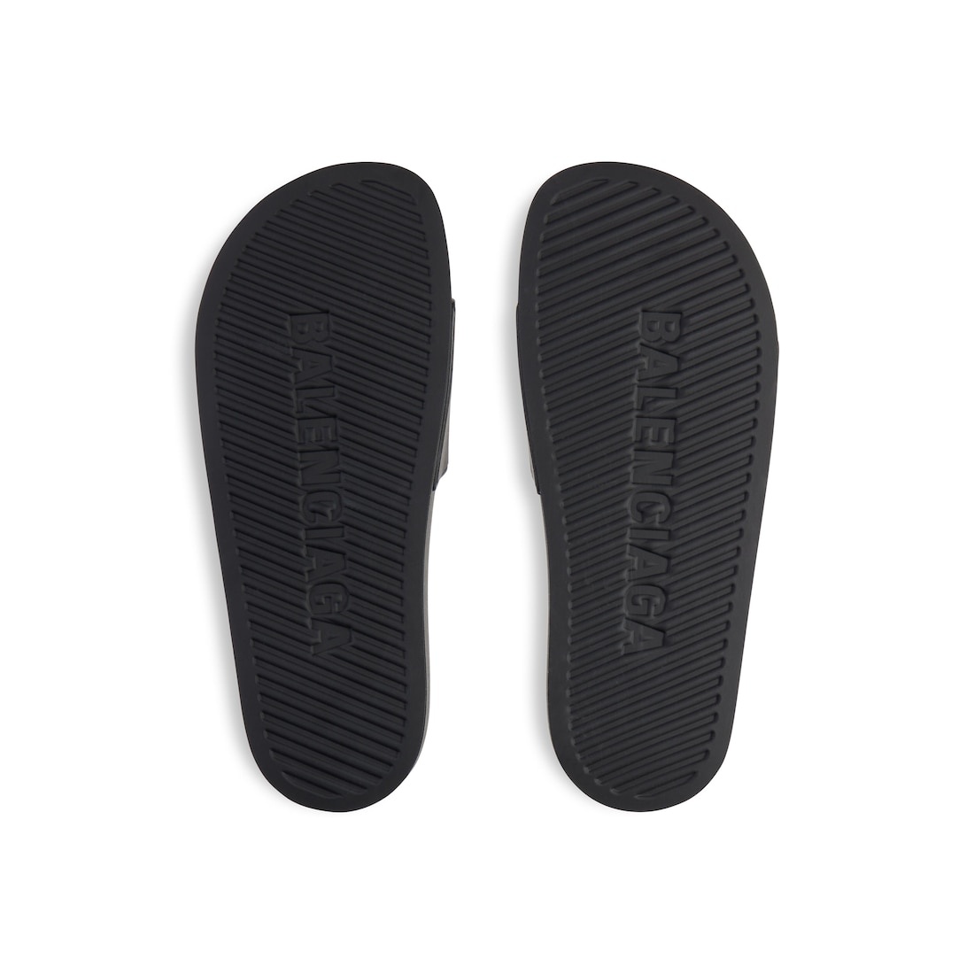 Men's Pool Slide Sandal  in Black/yellow - 7