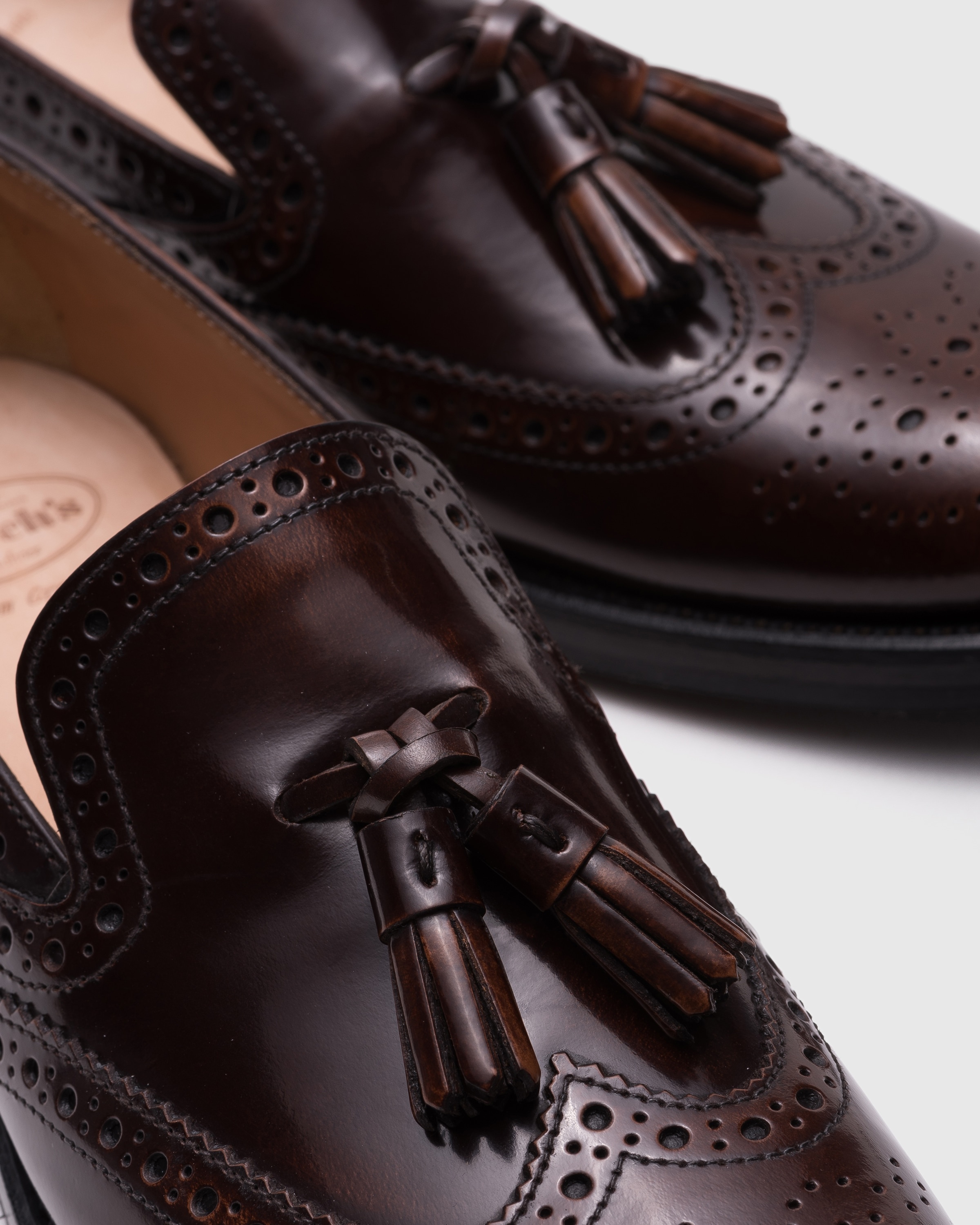 Polished Fumè Brogue Loafer - 3