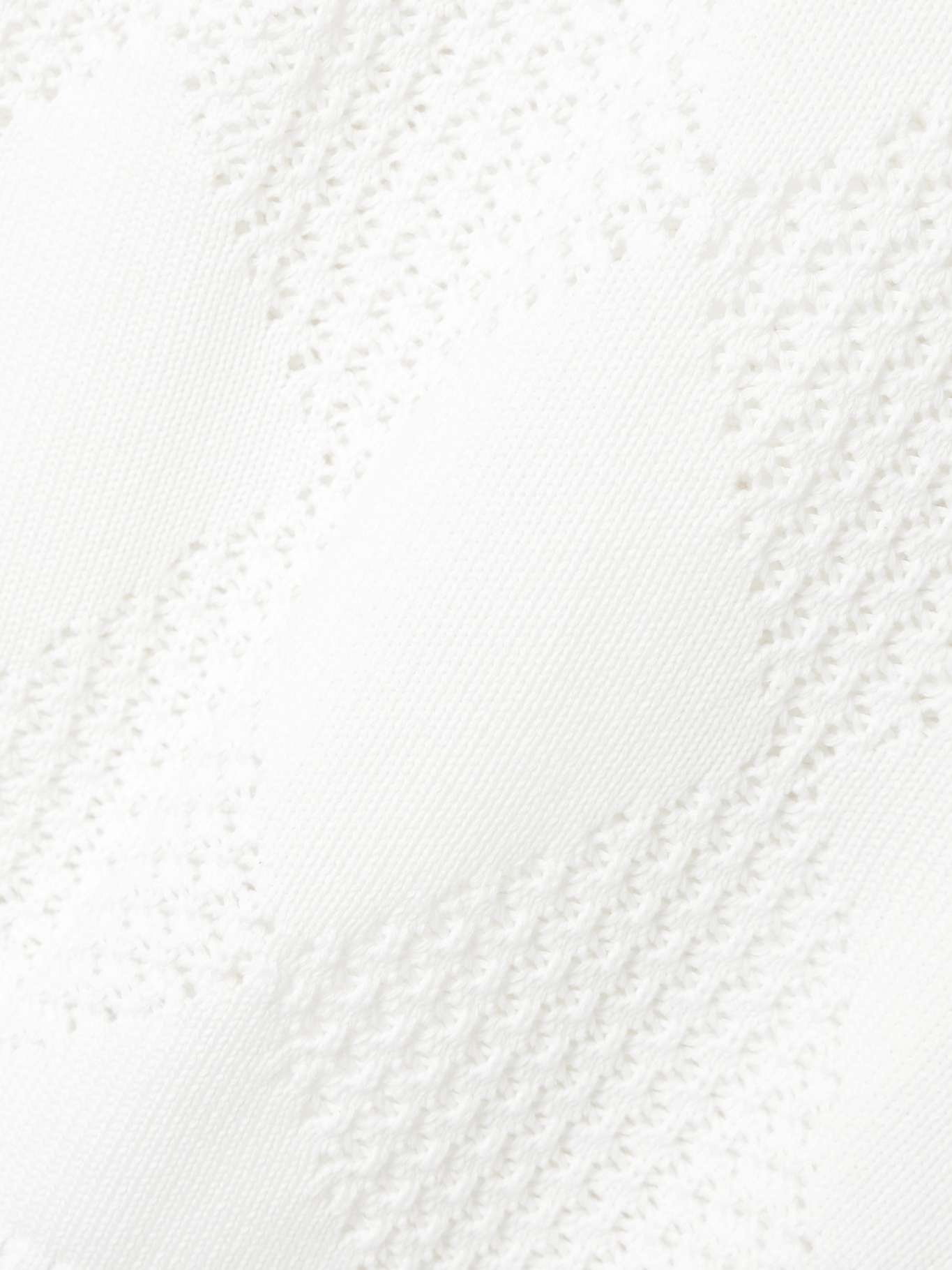 Open-knit cotton sweater White - 5