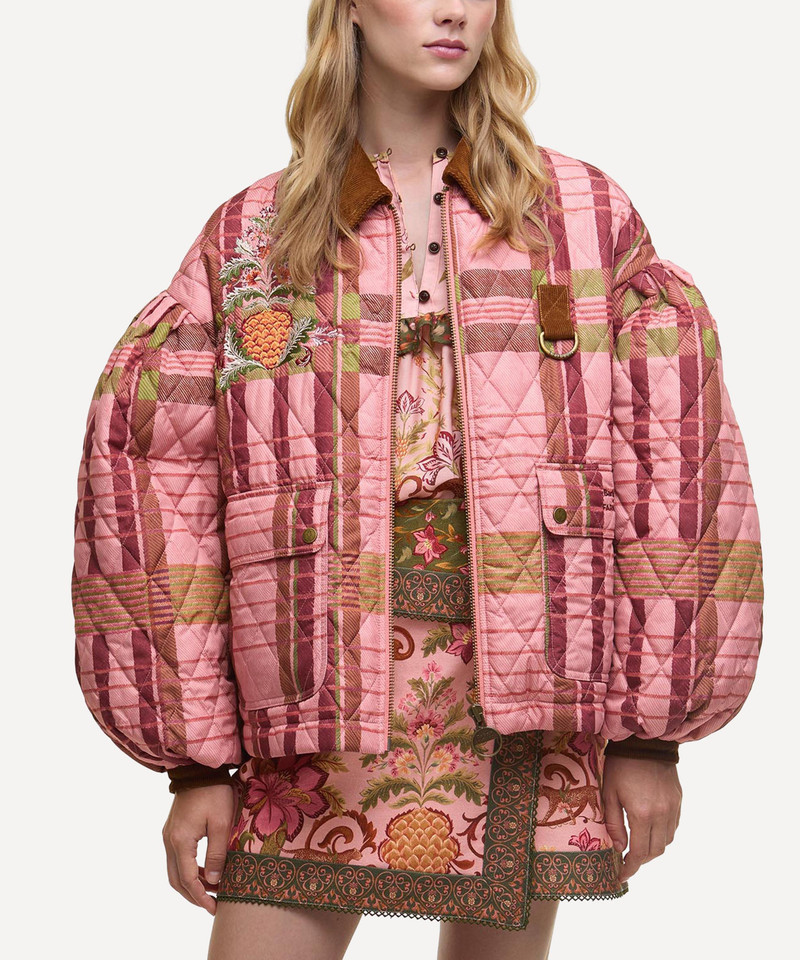 Barbour Barbour x FARM Rio Ana-Clara Quilted Jacket outlook