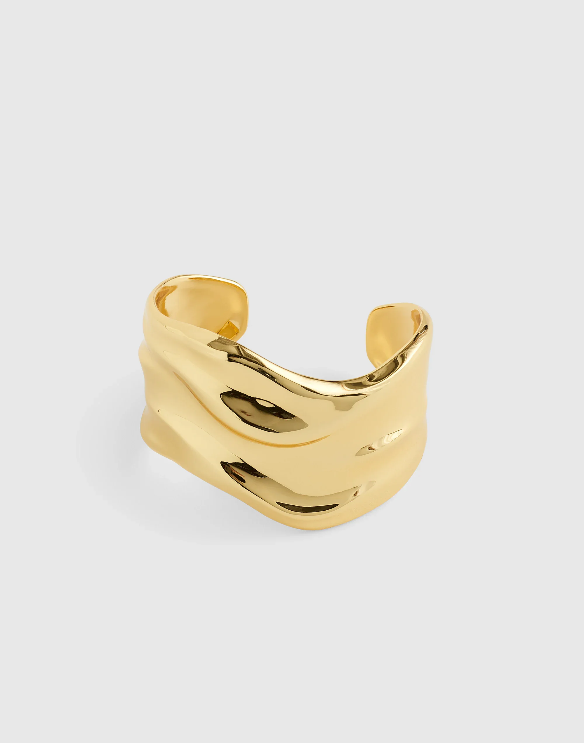 Chunky Wavy Cuff Bracelet - 1