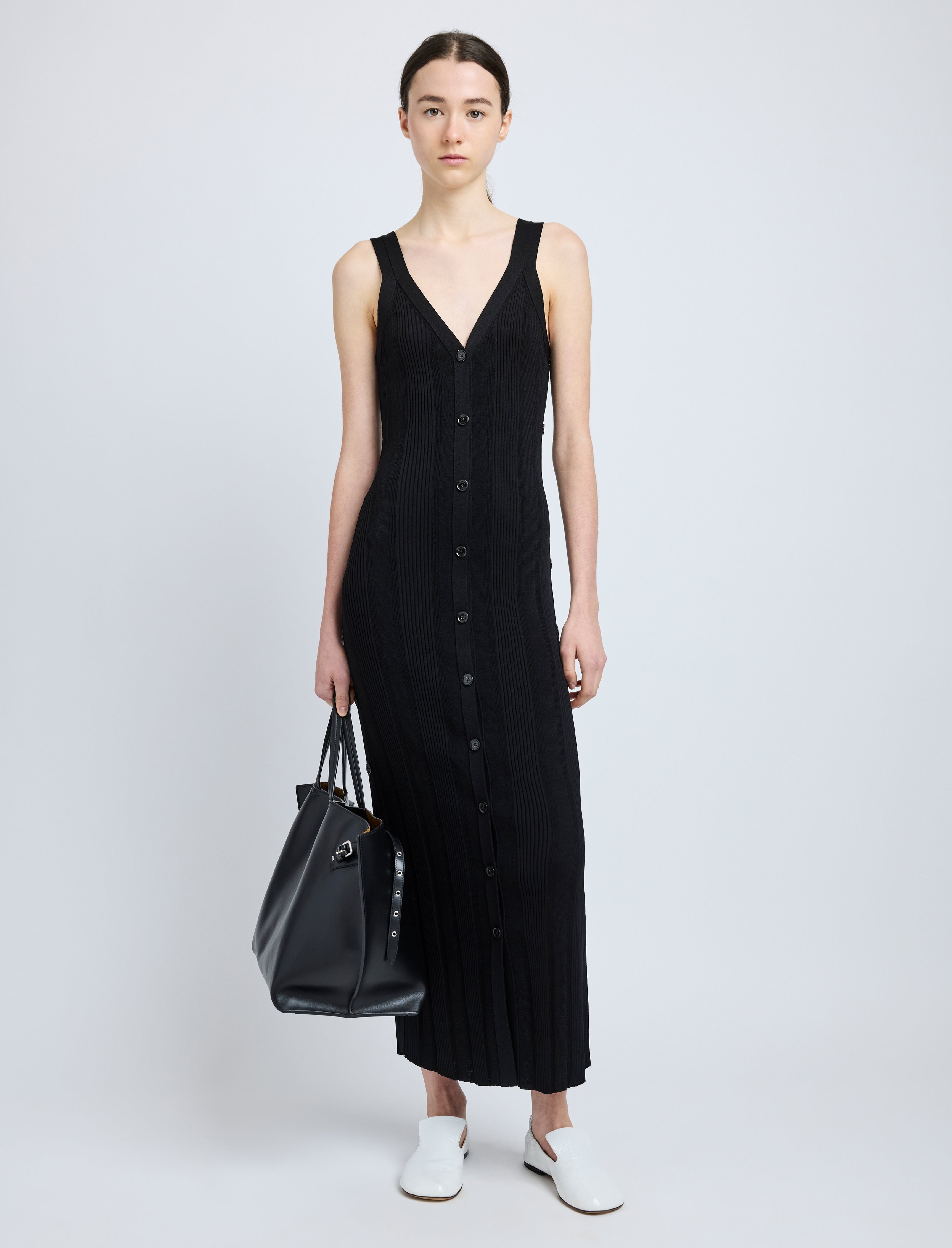 Ellis Dress in Column Rib - 2