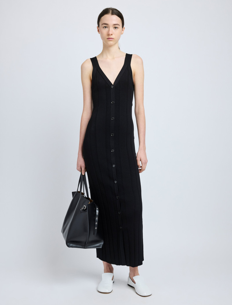 Proenza Schouler Ellis Dress in Column Rib outlook