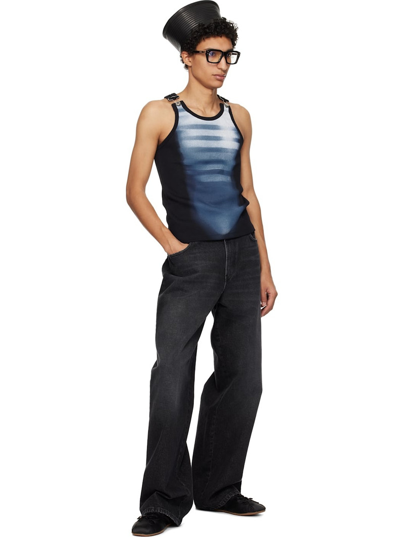 Jean Paul Gaultier Black & Blue 'Le Mâle' Tank Top outlook