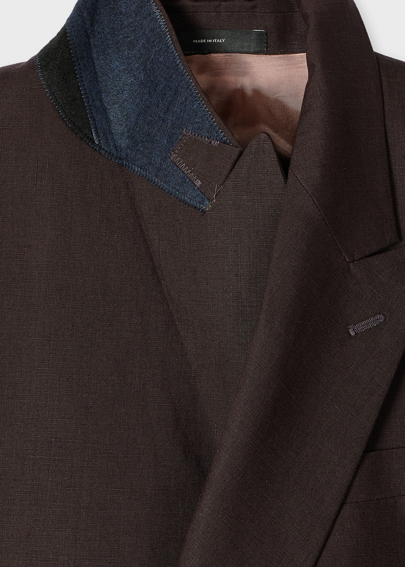 Aubergine Linen Suit 10
